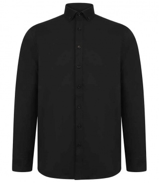 Henbury H512R Modern Long Sleeve Regular Fit Oxford Shirt